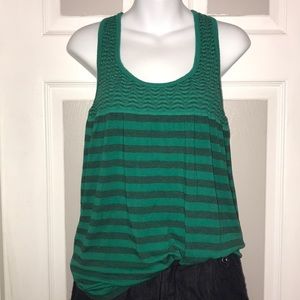 LE3NO USA Flowy Loose Racerback Tank Tunic